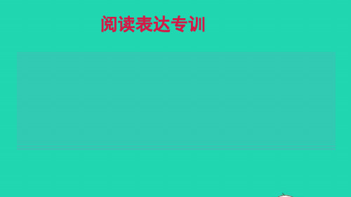 六年级英语上册专项训练阅读表达习题课件鲁教版五四制ppt