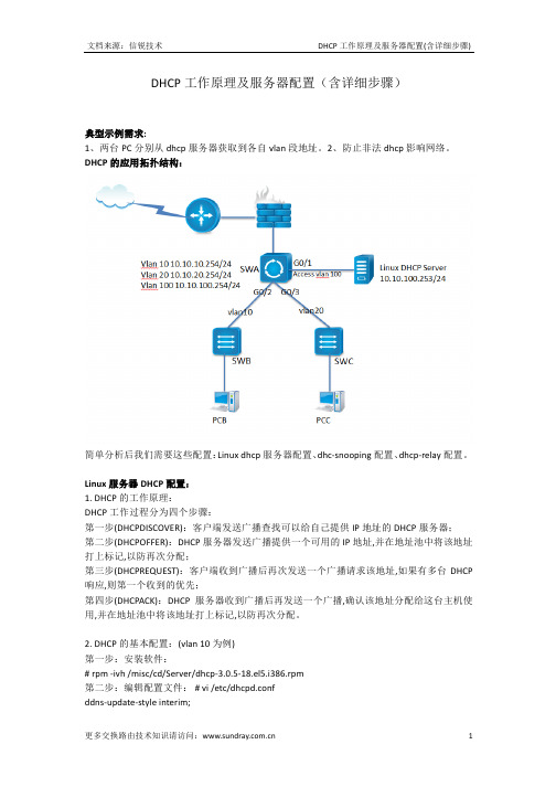 DHCP工作原理及服务器配置(含详细步骤)-信锐技术