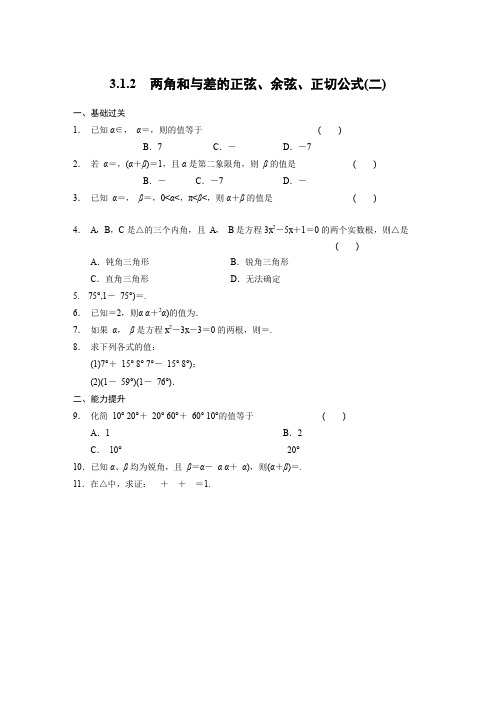 《学案导学设计》高中数学 人教A版必修4【配套备课资源】第3章 3.1.2(二)