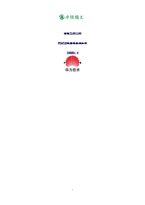 【名师精品】Oracle数据库基础知识(内部培训资料).doc