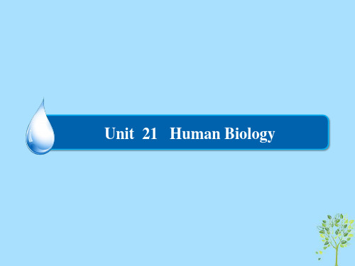 2018_2019学年高中英语Unit21HumanBiologySectionⅢOtherpartsoftheUnit课件北师大版选修7