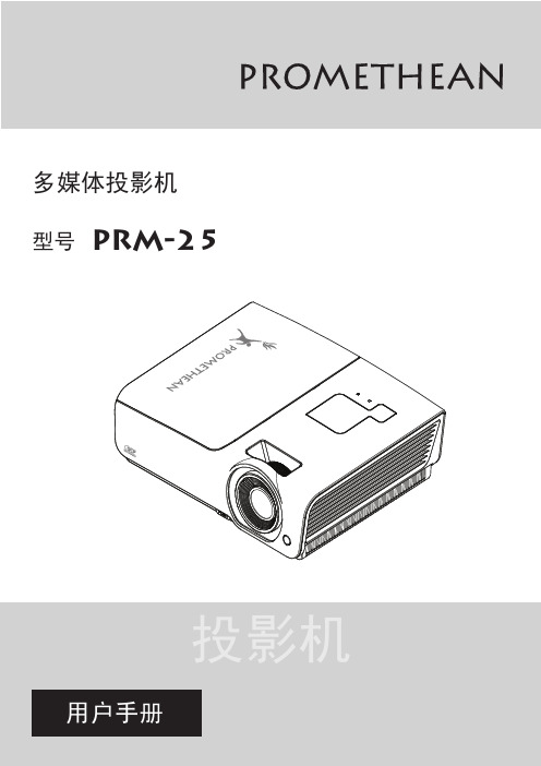 PROMETHEAN PRM-25多媒体投影机 说明书