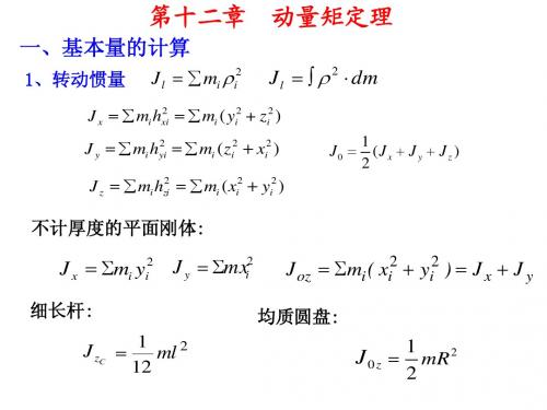 动量矩定理2