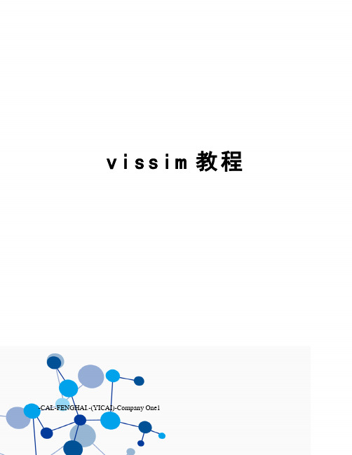 vissim教程