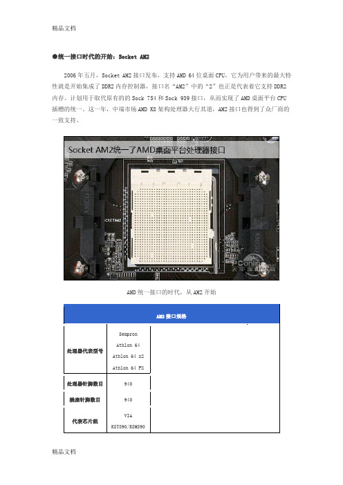 最新AMD-CPU接口大全