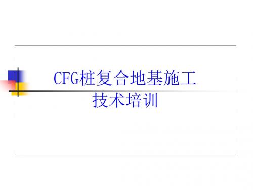 CFG桩技术培训课件