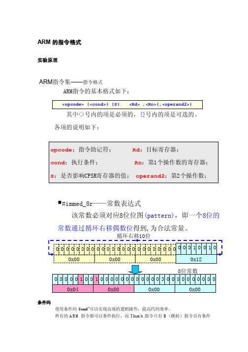 实践--ARM的指令格式