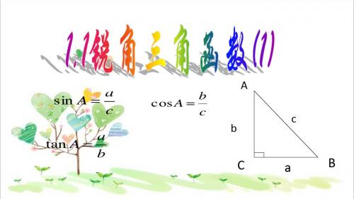 初中数学九年级下册《1.1 锐角三角函数》PPT课件 (10)