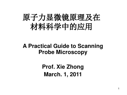 原子力显微镜原理及在材料科学中的应用31PPT课件