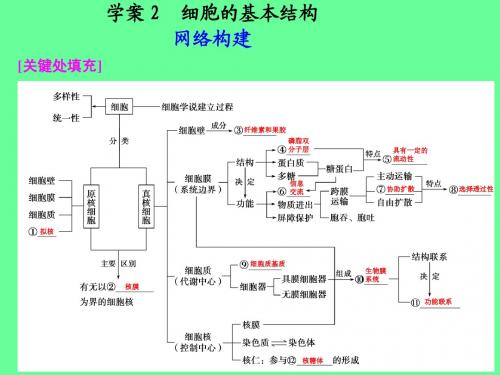 【高考二轮复习】专题一学案2：细胞的基本结构