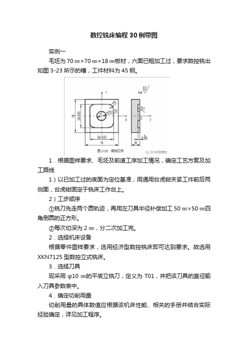 数控铣床编程30例带图