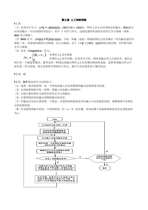 _人工神经网络习题解答