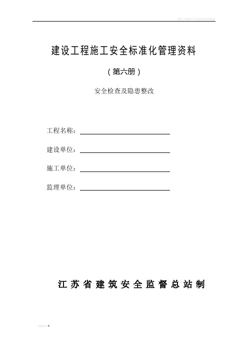 建设工程施工安全检查及隐患整改(第六册)