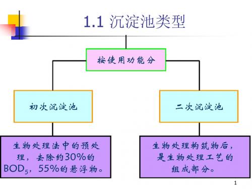 沉淀池的设计课程设计