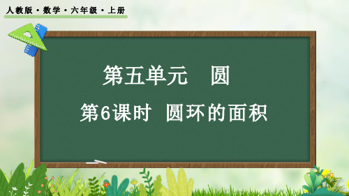 (2023秋)人教版六年级数学上册《 圆环的面积》PPT课