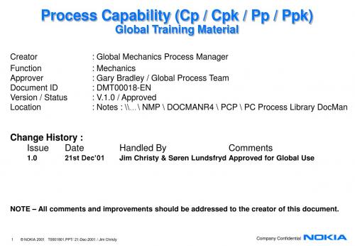 Nokia过程能力培训资料(英文)-PPT精品文档