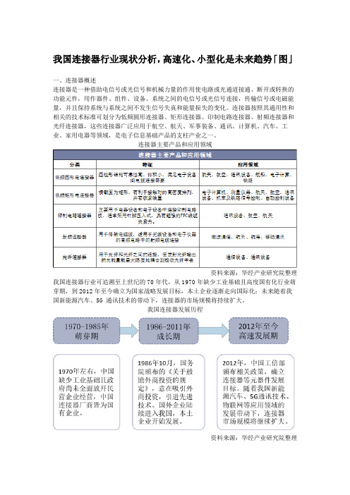 我国连接器行业现状分析,高速化、小型化是未来趋势「图」