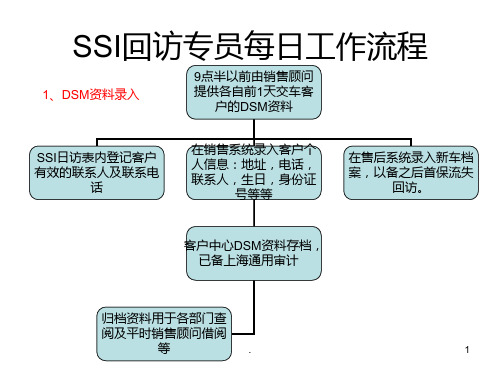 SSI回访工作流程PPT课件