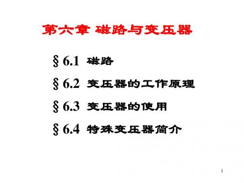 6磁路与带铁芯线圈电路资料