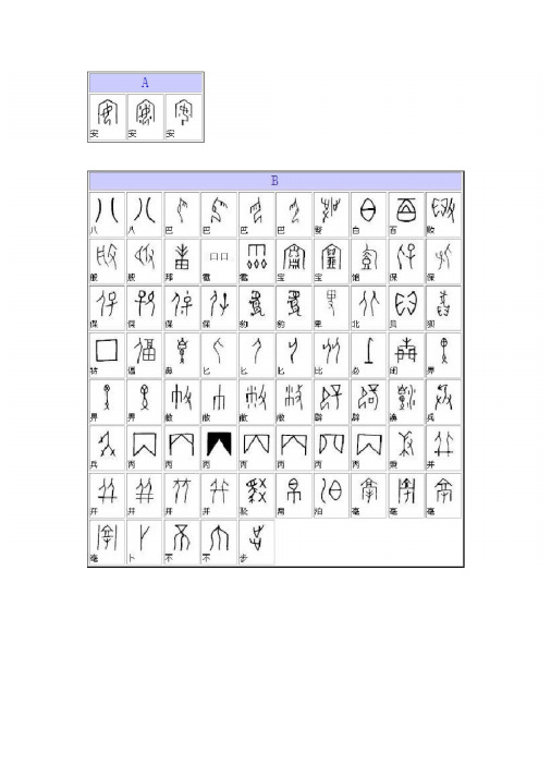 甲骨文基础资料