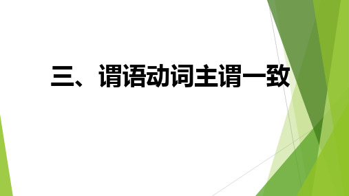 高考英语二轮复习短文改错之分类练习三、主谓一致与形容词副词改错 课件(共21张PPT)