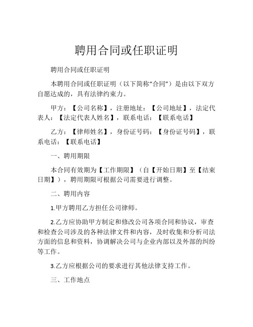 聘用合同或任职证明 (2)