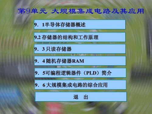 9、大规模数字集成电路简介