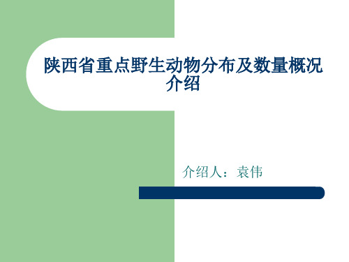 陕西省野生动物资源简介