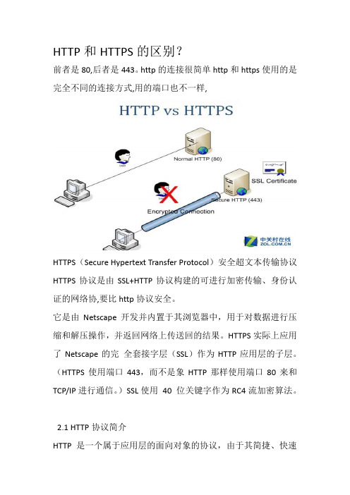 HTTP和HTTPS的区别