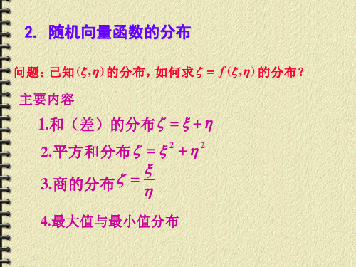 华东理工大学 概率论课件 15C35向量函数的分布24ps