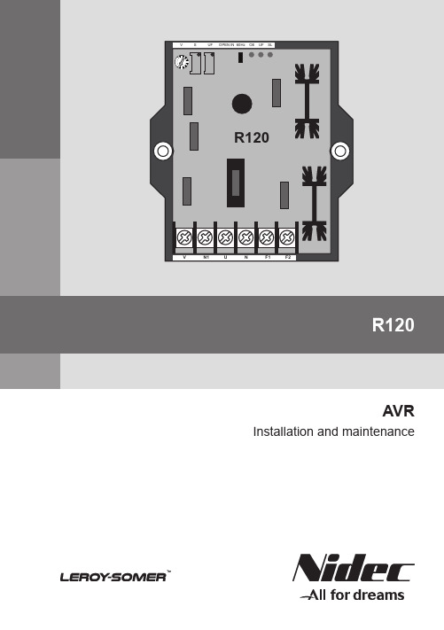 R120 AVR电源稳压器维护与安装指南说明书