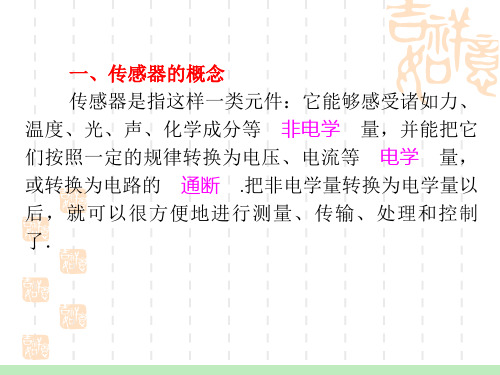 高考一轮复习课件：103传感器原理及应用共28页文档