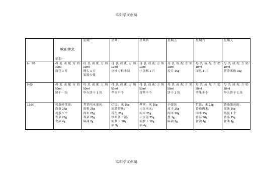 7——12个月婴儿食谱