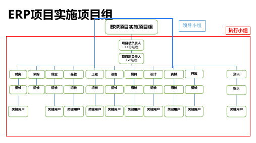 ERP项目实施小组组织架构及职责