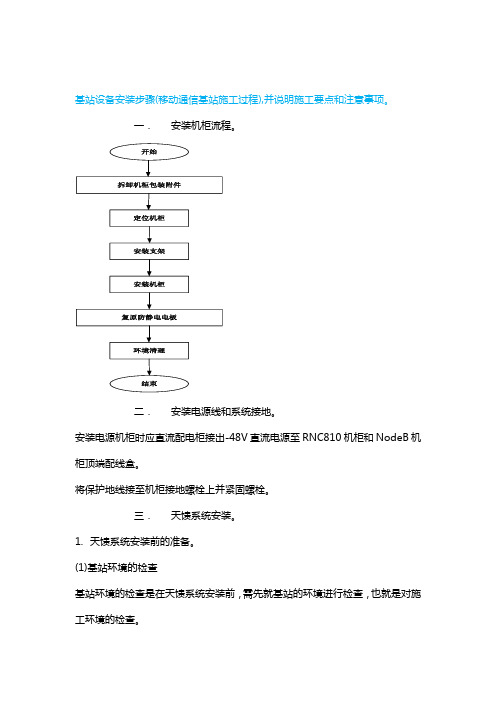 通信基站安装步骤