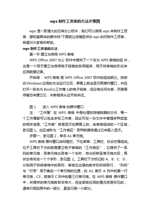 wps制作工资表的方法步骤图