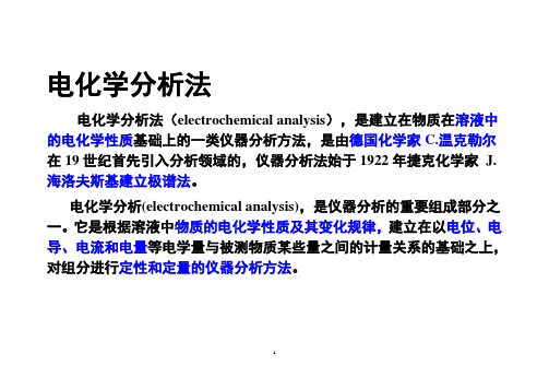 电化学分析法