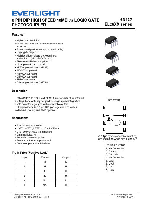 6N137 datasheet