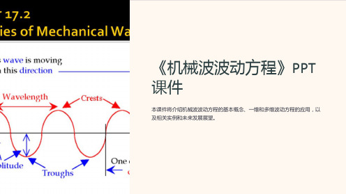 《机械波波动方程》课件