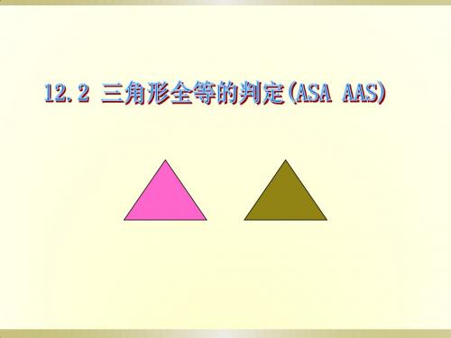 12.2 三角形全等的判定(ASA AAS)