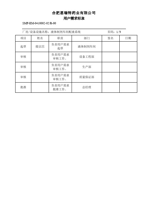 厂房设备设施名称液体制剂车间配液系统页码19