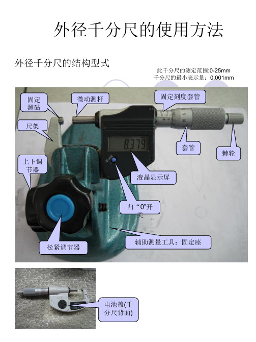 千分尺的使用方法及注意事项