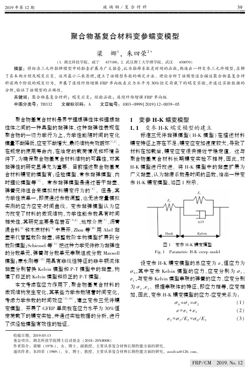 聚合物基复合材料变参蠕变模型