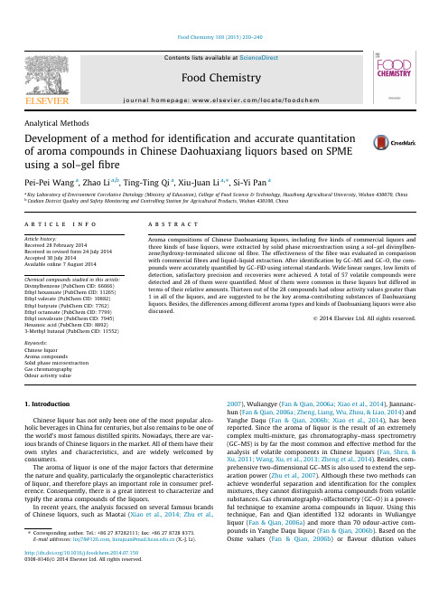 Development of a method for identification and accurate quantitation