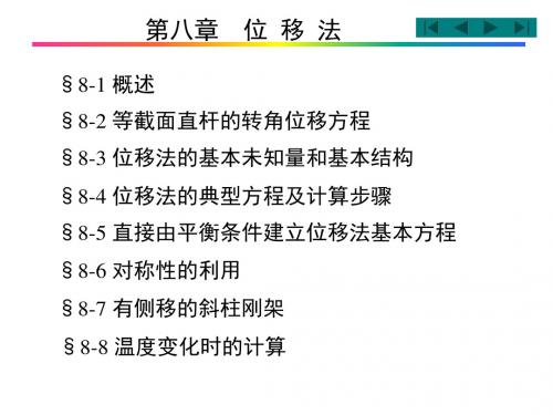 结构力学第8章位移法(f).