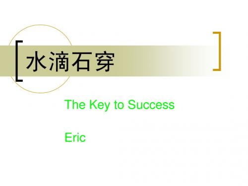 The Key to Success-Eric