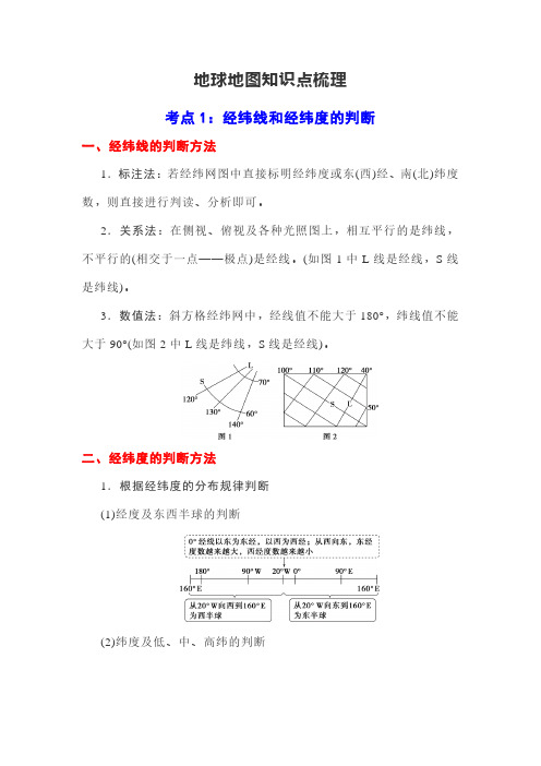 地球地图知识点梳理