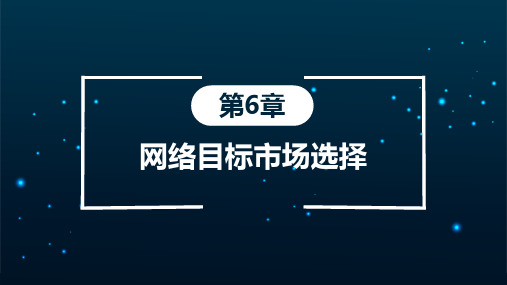 网络营销教学PPT-网络目标市场与定位