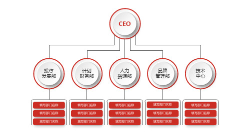 PPT图表组织结构图关系图组织结构图