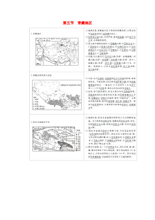 2019高中地理刷题首选卷区域地理第5章中国地理分区第五节青藏地区练习(含解析)